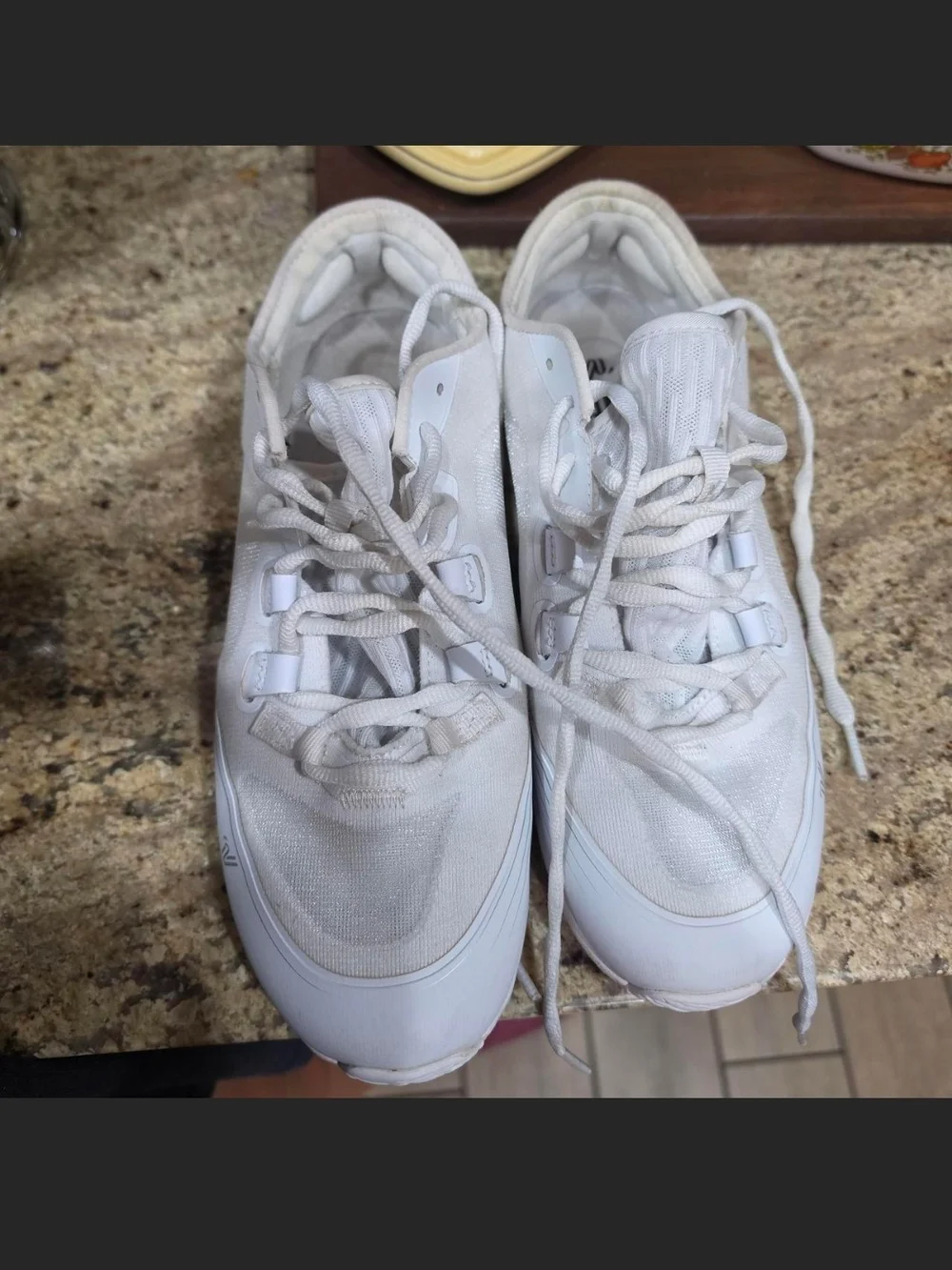 Varsity White Women's Athletic Sneakers – Lace-Up Training Shoes